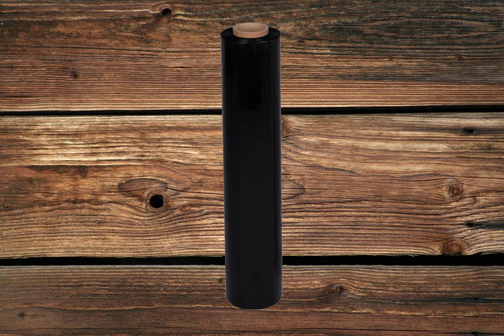 PE-Handstretchfolie 0,5x285 m Schwarz 20 my